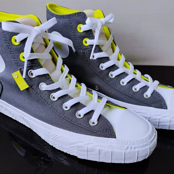 Converse Women All-Star Edge Glow High Top Canvas Sneaker in Amazing Grey/White